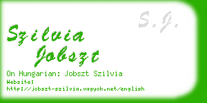szilvia jobszt business card